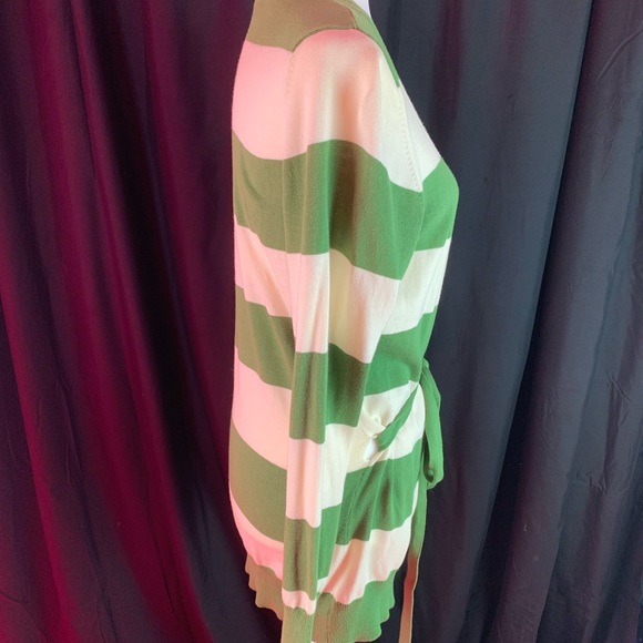 Old Navy green/cream wrap sweater with tags XL - Picture 5 of 8